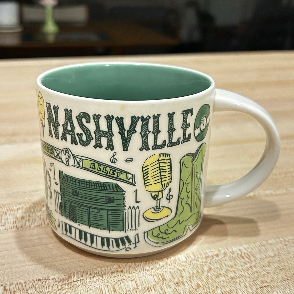 Starbucks Nashville Been There Series Collection 14oz Coffee Tea Mug Cup